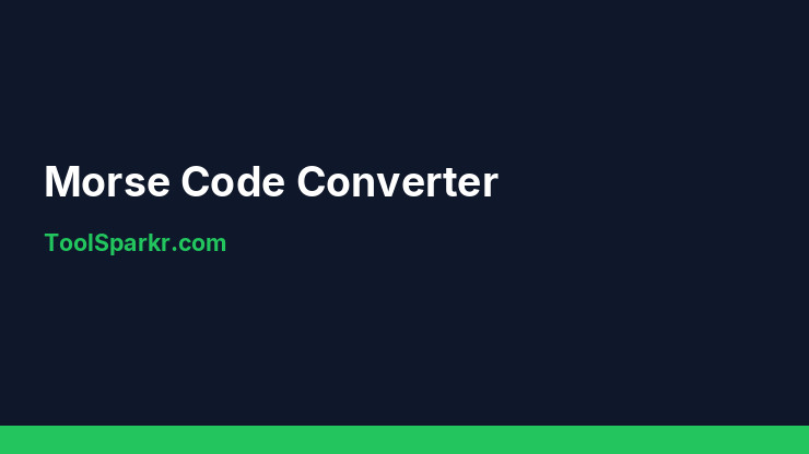 Morse Code Converter: Complete Online Guide