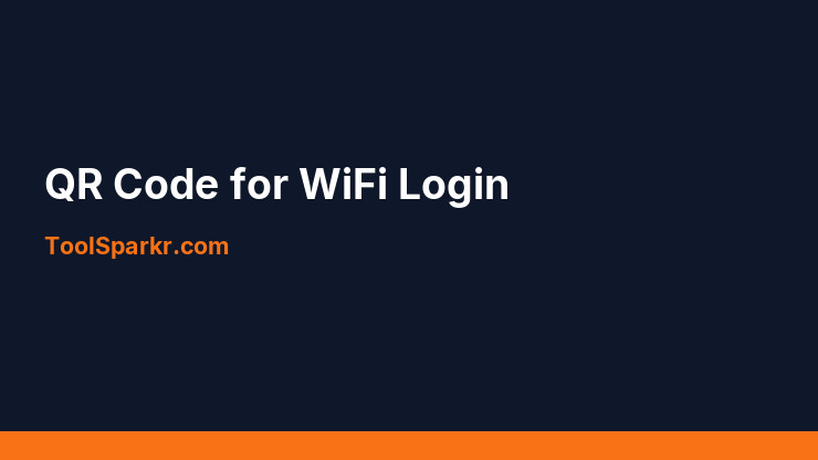 How to Create a QR Code for WiFi Login