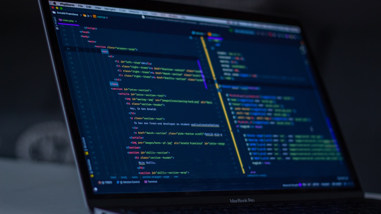 Code editor showing programming code representing UUID generation